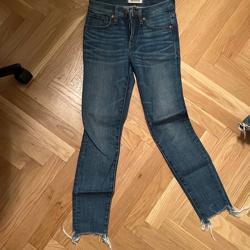 Madewell 9” high rise skinny crop
